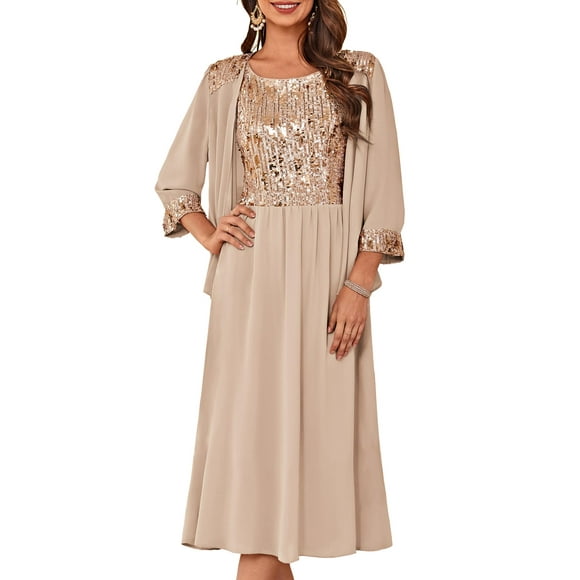 Vestido GRACE KARIN Party con chaqueta de chifón para invitados de boda L