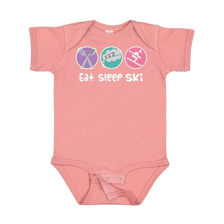 

Inktastic Skiing Eat Sleep Ski Sports Gift Baby Girl Bodysuit