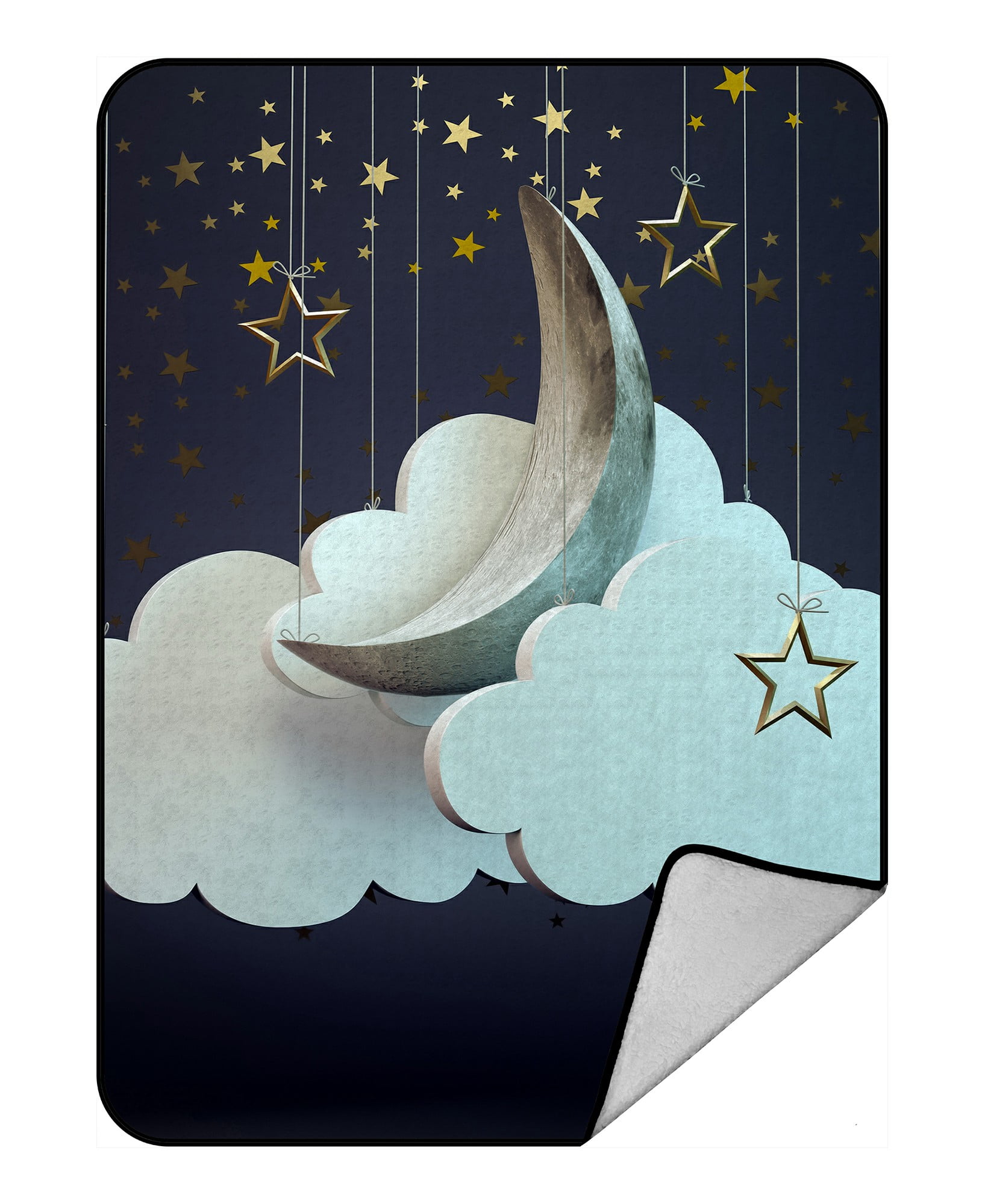 ECZJNT A night sky theater scene Throw Blanket Fleece Blankets Plush Blanket 58x80 Inch