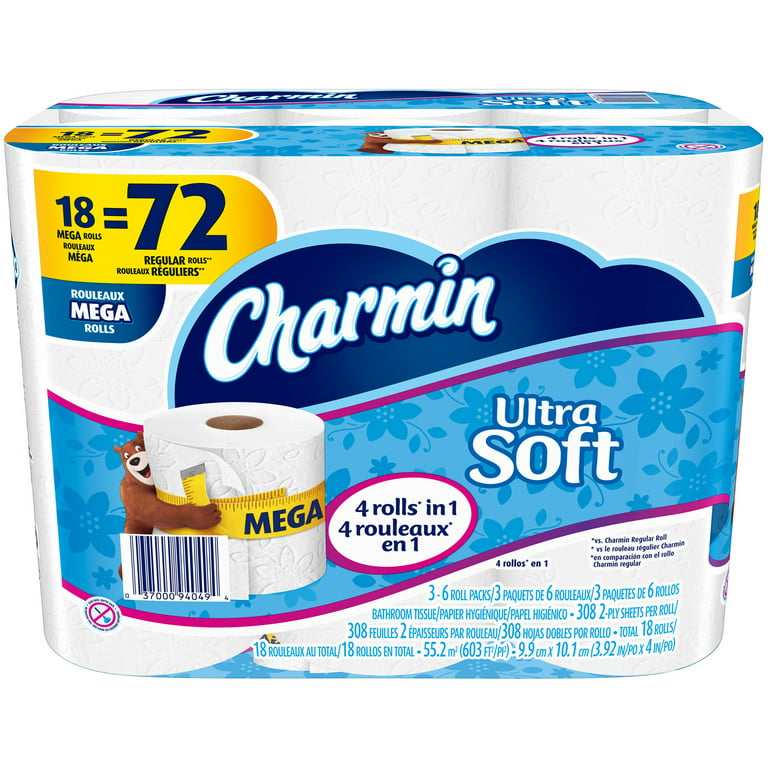 Charmin Ultra Soft Toilet Paper Tissue, 18 rolls - Fry's Food Stores
