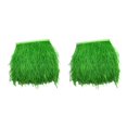thumbnail image 4 of Ounissouiy Adorno de flecos de plumas de avestruz, decoración para manualidades y costura, 9-15cm, verde Verde 2Conjunto, 4 of 6