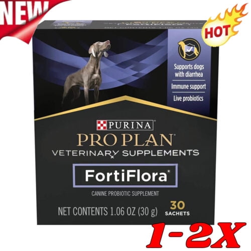 Purina Pro Plan Fortiflora Canine Probiotic Dog Food Supplement 30