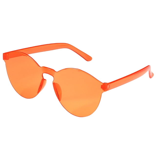 Lunettes à Moins de 5 $ Multicolores Unisexes Mode Couleurs Bonbon Rondes Lunettes de Soleil Extérieures Légères