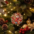 thumbnail image 2 of Fllostpr Christmas Diamond DIY Pendant Handmade 5.7x5.7" Acrylic Stickers Decor for Window Foliage Home Styling, 2 of 9