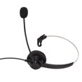 thumbnail image 1 of Loewten Casque Simple Oreille, H3603.5VA Casque Simple Face Noir Réduction de Bruit Réglage du Volume Casque Monaural Filaire pour Prise 3.5mm, Casque Monaural Filaire, 1 of 8