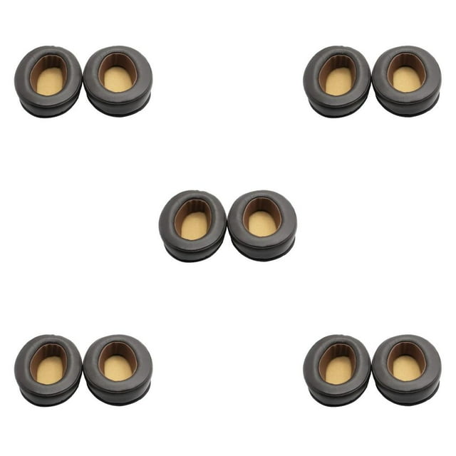 Wisewang Coussinets d'Oreille Respirants pour Écouteurs, Coussinets d'Oreille par-Dessus l'Oreille, Isolation du Bruit, Coussinets d'Oreille de Rechange pour Momentum 1 Brun 5Ensemble