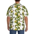 thumbnail image 3 of KLL Corn And Butterflies Print Men's Shirt Short Sleeve Button Down Summer Cuba Beach Shirts- X-Large, 3 of 5
