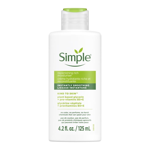 Hidratante facial Simple Replenishing Rich para piel sensible 125 ml