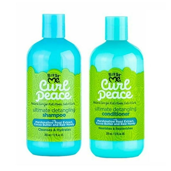 [ Set Of 2 ] JUST FOR ME - Curl Peace Hair [SHAMPOO & CONDITIONER] * BEAUTY TALK LA *