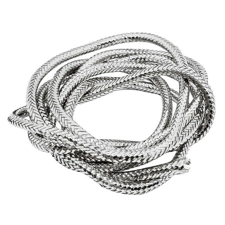1M Braid Mylar Tube Fly Tying Materials White Pearlescent Round Holographic Cord 3mm Mylar Braid Tubing for Lure Making Supplies Fly Tying