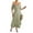 Green, variant on Women's Off the Shoulder Ruffle Maxi Dress Short Sleeve Tiered Graduation Boho Sundress