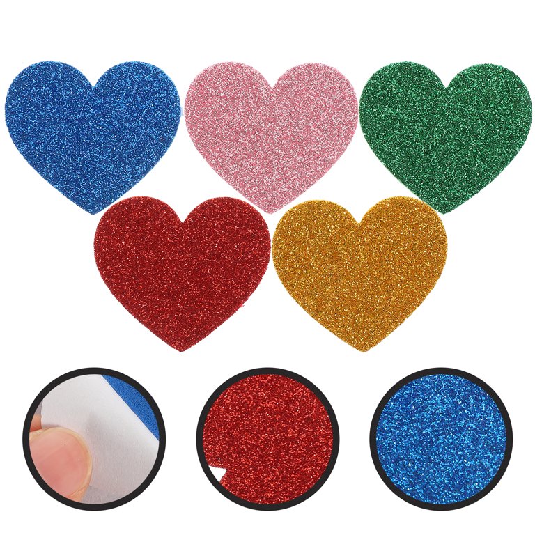 Heart Sticker Multi-color Self-Adhesive Heart-Shaped Stickers