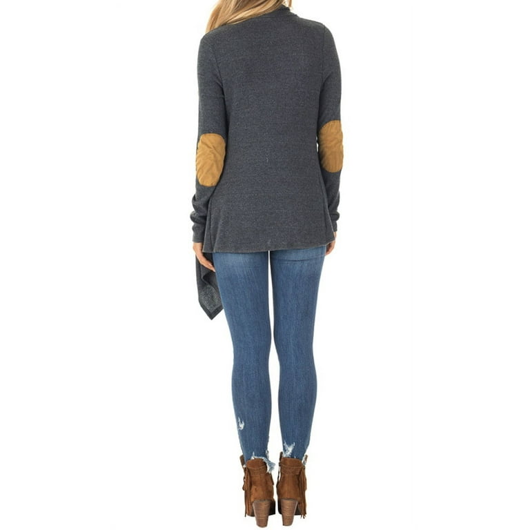 Elbow patch cardigan womens cheap