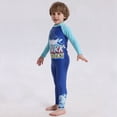 thumbnail image 5 of Uccdo Toddler Boys Rashguard Two Piece Swimsuits Kids Long Sleeve Sunsuits Surf Bathing Suit Swimwear 2-9T, 5 of 8