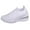 White, variant on Wedge Sneakers for Women Elastic Knitted Mesh Glitter Rhinestone Slip on Tennis Shoes Arch Support Casual Walking Shoes Breathable Loafers Pink Size 7.5