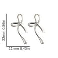 thumbnail image 3 of Wentin Earrings Clearance! 925 Sterling Silver Women's Bow Earrings Bow Hanging Earrings, 3 of 9