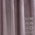 thumbnail image 4 of 3S Brother's Extra Long Solid Luxury Matte Velvet Soft Curtain Cotton Candy Single Panel Hanging Back Tap & Rod Pocket Home Décor 5-25 Feet Custom Made Curtains -Made in Turkey Each(52"x108"), 4 of 7