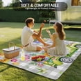 thumbnail image 4 of Easter Truck Outdoor Rug for Patio/Deck/Porch, Non-Slip Large Area Rug 3 x 5 Ft, Spring Floral Eggs Butterflies Leaves Gray Plaid Indoor Outdoor Rugs Washable Area Rugs, Camping Rug Carpet Runner, 4 of 8