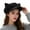 Black, variant on Japanese Style Cat Ear Beret Fashionable Eight Panel Cap For Women Solid Color Cute Daily Wear Accessory Black,One Size