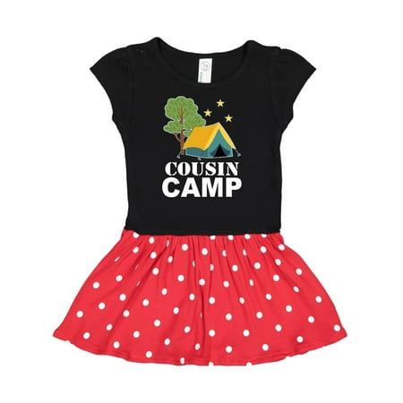 

Inktastic Cousin Camp Apparel Camping Gift Toddler Girl Dress