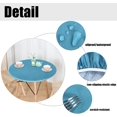 thumbnail image 2 of HAHDAXIA Round Waterproof Table Cover Elastic Tablecloth Vinyl Fitted Table Cover Elastic Edged Plastic Table Cover Fits Tables up to 36"-44" R Teal, 2 of 7