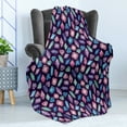 thumbnail image 4 of Amethyst Soft Flannel Fleece Blanket, Precious Gemstones and Crystals Pattern in Various Colors Abstract Colorful Theme, Cozy Plush for Indoor and Outdoor Use, 50" x 70", Multicolor, by Ambesonne, 4 of 5