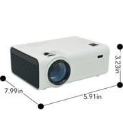 RCA 480P LCD Home Theater Projector - Up to 130 RPJ136, 1.5 LB, White