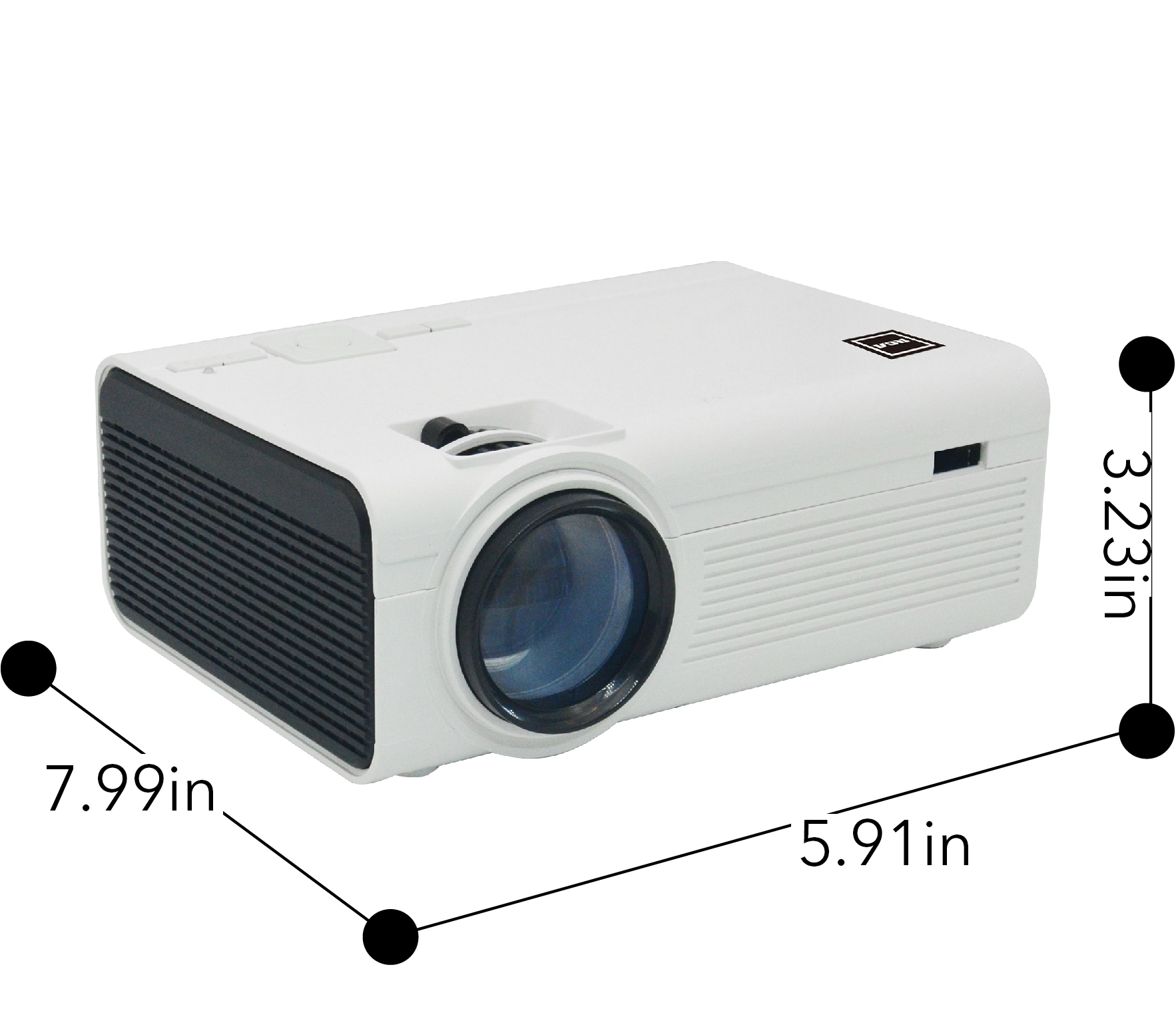 RCA 480P LCD Home Theater Projector - Up to 130" RPJ136, 1.5 LB, White - image 4 of 16