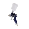 thumbnail image 2 of Aerógrafo H2000 HVLP Baoblaze de alimentación Por gravedad Mini pulverizador de pintura azul, 2 of 8