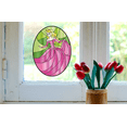thumbnail image 3 of Aurora Sleeping Beauty Vinyl Stained Glass Film Static Cling Window Waterproof Decal for Girls Boys Kids Room Bedroom Nursery House Fun Home Decor Sticker Wall Art Vinyl Decoration (5x3 inch), 3 of 3