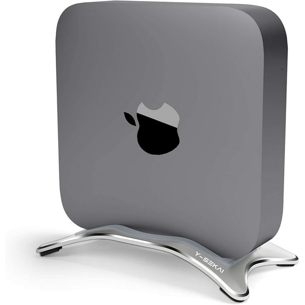 Support de Bureau en Alliage pour Mac Mini, Support de Supports Verticaux en Aluminium Y-SEKAI avec Pieds en Caoutchouc Antidérapants Compatibles