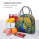 thumbnail image 5 of Balery Peacocks Bolsa de Almuerzo para Mujeres, Caja de Almuerzo, Bolsa de Almuerzo Pequeña Impermeable, Tote de Almuerzo Reutilizable con Gran Capacidad, 5 of 6