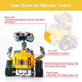 thumbnail image 4 of Remote Control Motor Power Pack Compatible with Lego 43279 Wall-E Model &ndash; Motor with Rechargeable Battery Box & Remote Controller (Batteries Not In, 4 of 6