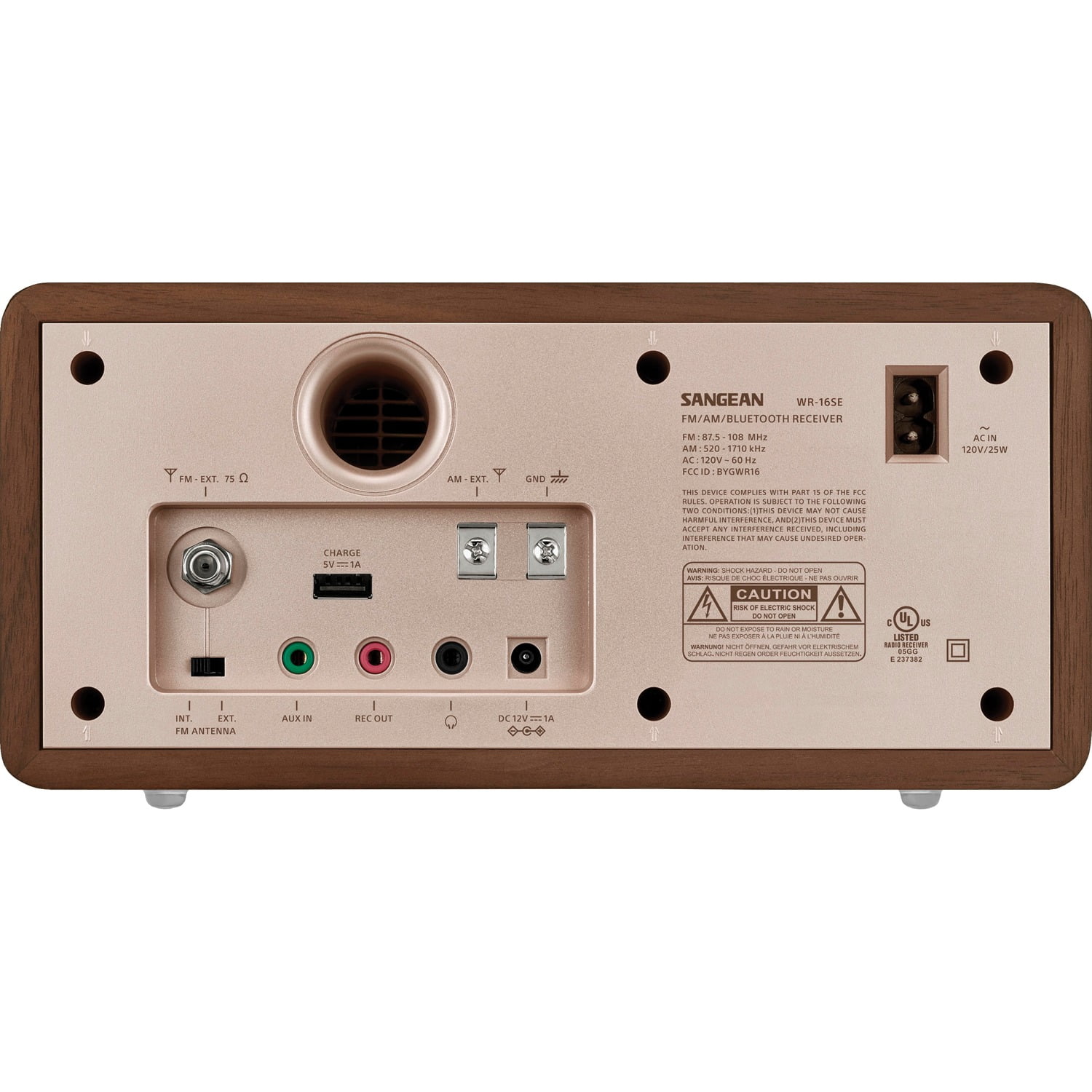 Sangean WR-16SE WR-16 45th Anniversary Special Edition AM/FM Wooden Cabinet Radio with Bluetooth
