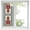 Blue, variant on Single Arch Window Privacy Film, Modern Red Beige Floral Frame Frosted Glass Window Clings Static Cling UV Heat Blocking Reusable Door Sticker for Bathroom 17.7 x 39.3 Inch