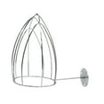 thumbnail image 4 of Soporte de almacenamiento de tapa de sombrero de alambre de metal, soporte de tapa de béisbol, montado en la pared, adorno instalar fácilmente soporte plata, 4 of 8