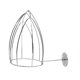 thumbnail image 4 of Soporte de alambre de metal para sombreros, montaje en pared, instalación conveniente, gorra de béisbol creativa plata, 4 of 9