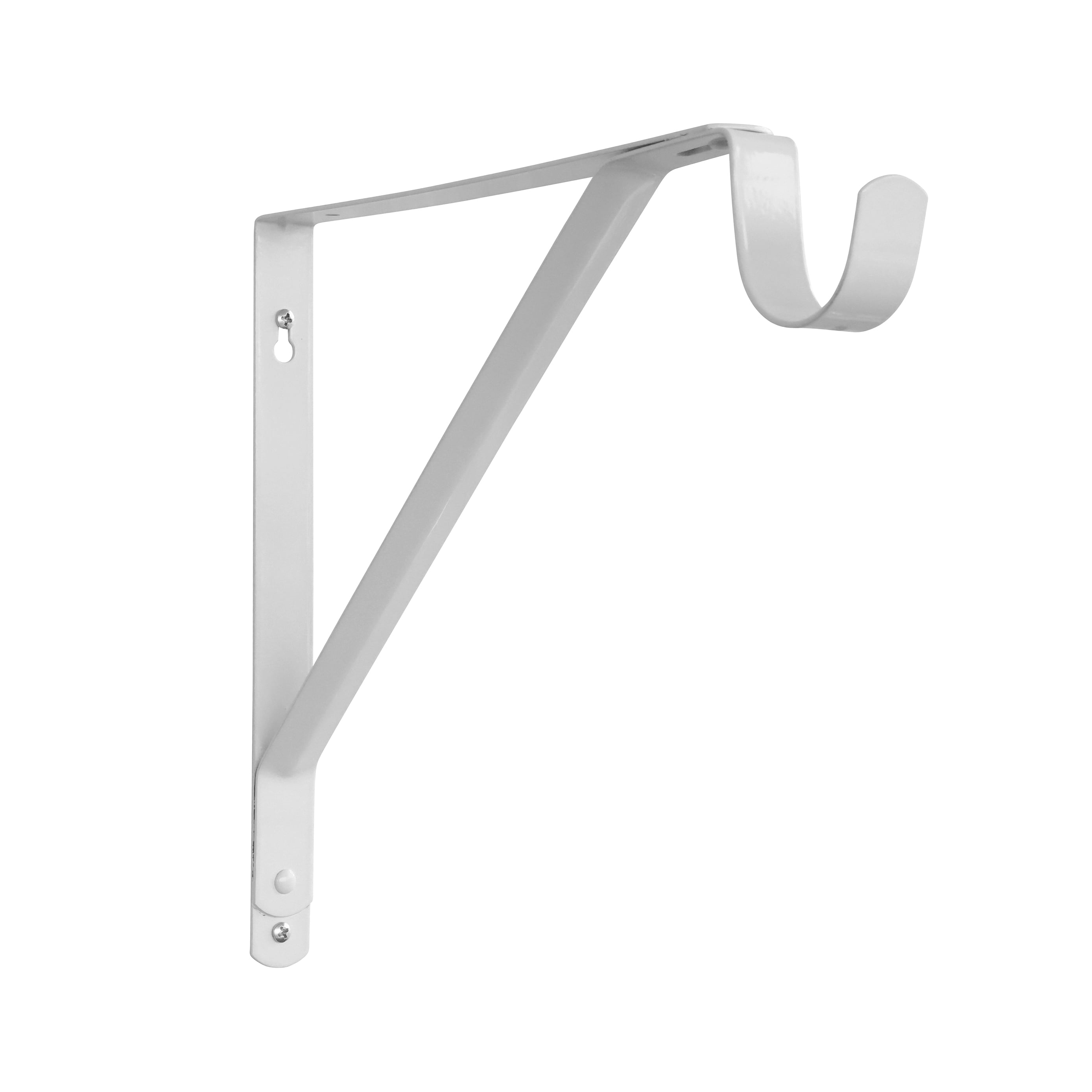 Nonbranded 3-Pack 12-inch Steel Closet Bracket, White, Mounting Hardware Included, 150 lb Capacity