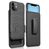 Aduro iPhone 11 (ONLY) Holster Case, Combo Shell & Holster Case - Super Slim Shell Case with Built-in Kickstand, Swivel Belt Clip Holster for Apple iPhone 11 (ONLY)