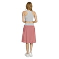 thumbnail image 5 of Women's Pink Rectangular Triangle Shapes A-line Printed Skirt Casual Wear, S, Dark Coral White, by Ambesonne, 5 of 6