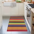 thumbnail image 4 of Area Rug 2x3ft, Vintage Mexico Colorful Stripe Washable Rugs for Living Room Bedroom, Abstract Ombre Rainbow Pattern Soft Non-slip Area Rugs Rectangle Floor Carpet for Dining Room, 4 of 9