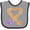 Heather and Black, variant on Inktastic Fire Heart Dragons Boys or Girls Baby Bib