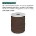 thumbnail image 3 of Uxcell 1/2" Double Fold Bias Tape Polyester Continuous Bulk Bias Tape for Sewing Seaming Brown 55 Yards, 3 of 7