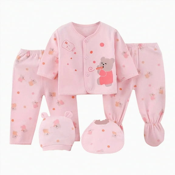 Hessimy Baby Short Sleeve Bodysuits baby girl essentials baby girl gifts baby girl essentials nightgown (Pink,0-3 Months)