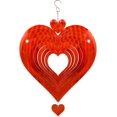thumbnail image 7 of Tmrbno 12” Stainless Steel Red Metal Heart Wind Spinner, 7 of 7