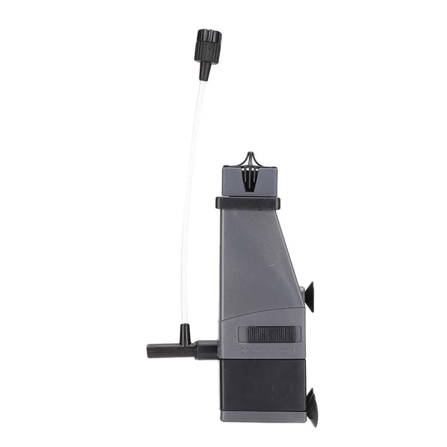 Procesador de película de aceite de acuario transparente de plástico ABS, tanques de peces, plantas de agua, filtro de bomba de oxígeno creciente incorporado, enchufe CN 220-240VJY-02