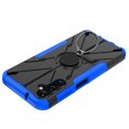 thumbnail image 6 of Heavy Duty Bracket Case for Samsung Galaxy A14 5G, Dual-Layers Rugged PC Soft Silicone Shockproof Lens Protection Case with Rotated Ring Holder Kickstand Magnetic Non-Slip Cover,Blue, 6 of 6