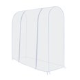 thumbnail image 1 of Garment Rack Cover Transparent PEVA Rail Rack Cover Clear Zip Clothing Dustproof Waterproof Bag Apparel Storage Display, 1 of 9