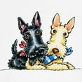 thumbnail image 3 of CafePress - Scottie Gingham Cuties Sweatshirt - Crew Neck Sweatshirt, 3 of 4