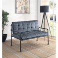 thumbnail image 2 of ACME Brantley Loveseat in Gray Velvet & Sandy Gray Finish, 2 of 7